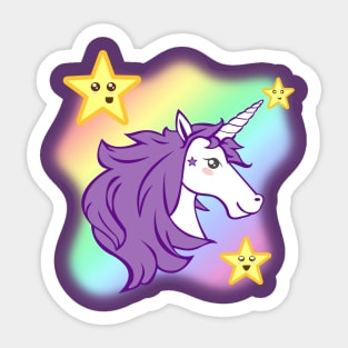 Kawaii Unicorn Sticker